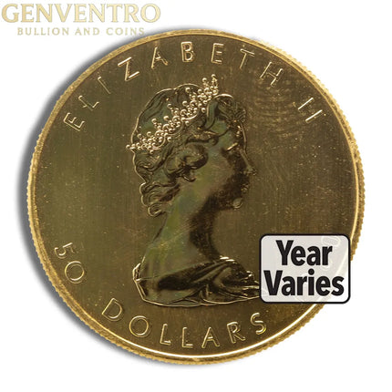 1 oz .999 Gold Maple Leaf (Year Varies) Genventro Bullion and Coins