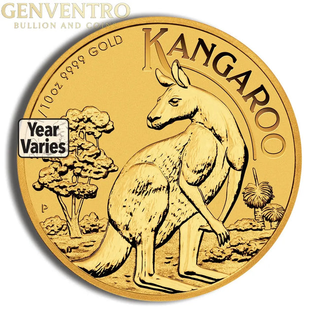 1/10 oz Australian Kangaroo/Nugget Gold Coin (Year Varies) Genventro Bullion and Coins