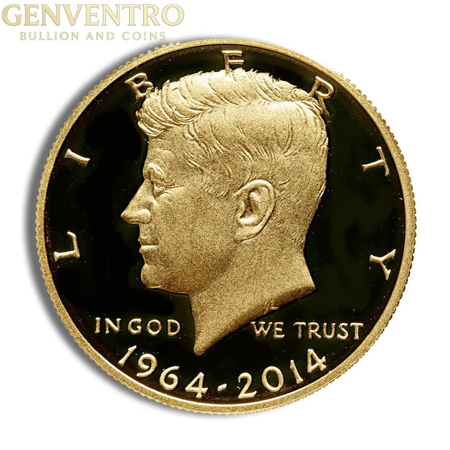 2014-W 3/4 oz JFK Half Dollar Gold Coin (Box & COA) Genventro Bullion and Coins