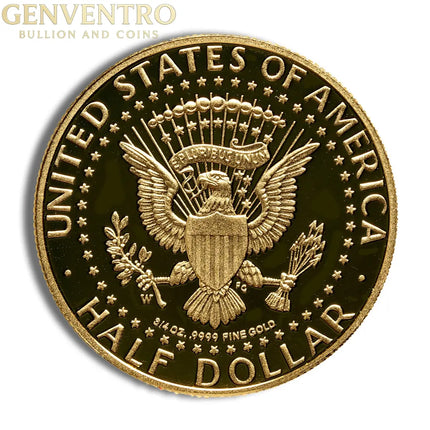 2014-W 3/4 oz JFK Half Dollar Gold Coin (Box & COA) Genventro Bullion and Coins