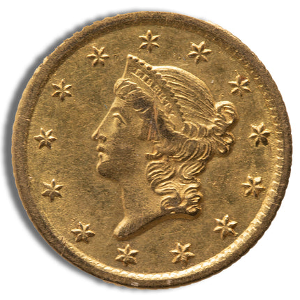 $1 gold liberty type 1 au