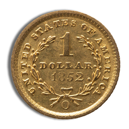 $1 gold liberty type 1 au