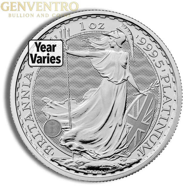 Platinum Britannia - 1 oz (Year Varies) Genventro Bullion and Coins