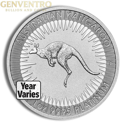 Platinum Kangaroo - 1 oz (Year Varies) Genventro Bullion and Coins