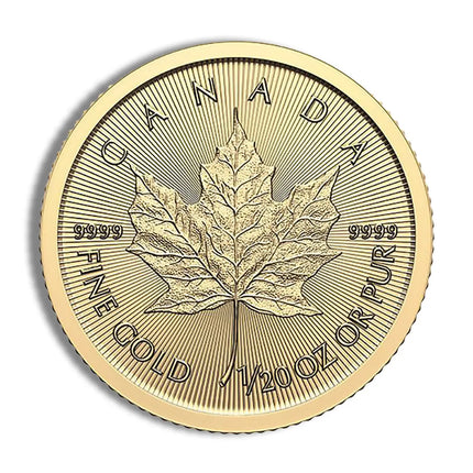 1/20 oz Gold Maple Leaf (Year Varies - Sealed) Genventro Bullion and Coins