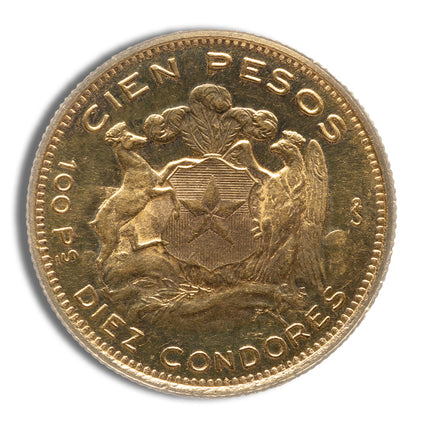 chile 100 peso gold coin