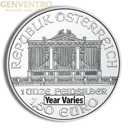1 oz Austrian Silver Philharmonic (Year Varies) Genventro Bullion and Coins