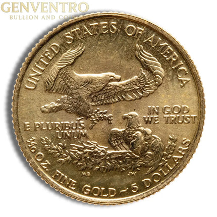 1987 1/10 oz Gold Eagle - BU (MCMLXXXVII) Genventro Bullion and Coins