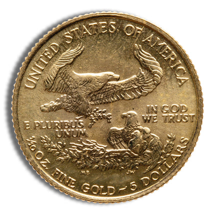 1987 1/10 oz gold eagle bu (mcmlxxxvii)