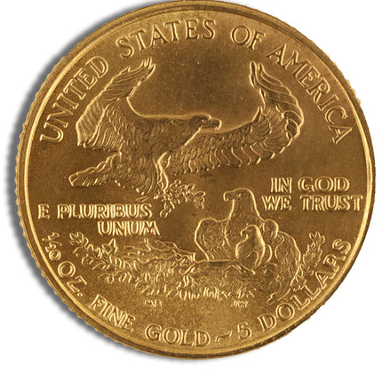 1988 1/10 oz gold eagle bu (mcmlxxxviii)