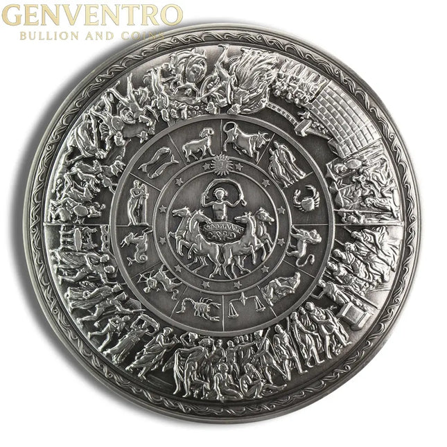 Kilo Silver South Korea Shield of Achilles Stacker Genventro Bullion and Coins