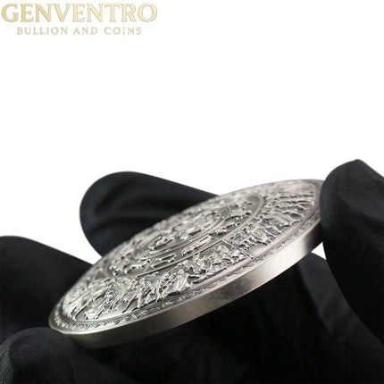 Kilo Silver South Korea Shield of Achilles Stacker Genventro Bullion and Coins