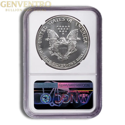 2013 Silver Eagle NGC MS70 Genventro Bullion and Coins