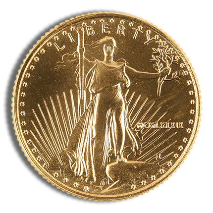 1988 1/10 oz gold eagle bu (mcmlxxxviii)