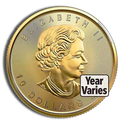 1/4 oz gold maple leaf sealed (year varies)