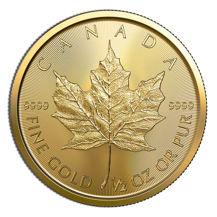 1/2 oz gold maple leaf (year varies sealed)