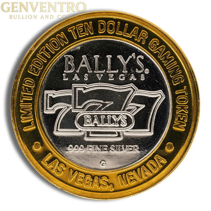 Silver .999 Casino Strikes $10 Genventro Bullion and Coins