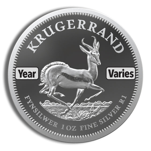 1 oz silver krugerrand bu (year varies)
