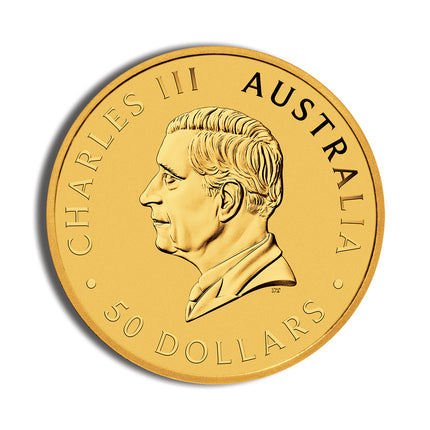 1/2 oz australian kangaroo/nugget gold coin (year varies)