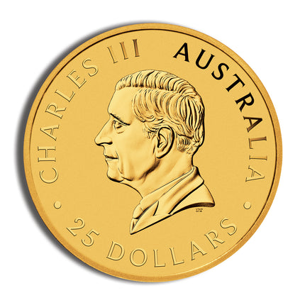 1/4 oz australian kangaroo/nugget gold coin (year varies)
