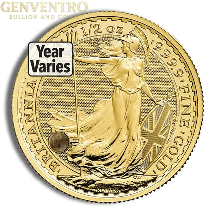 1/2 oz Gold Britannia (Year Varies) Genventro Bullion and Coins