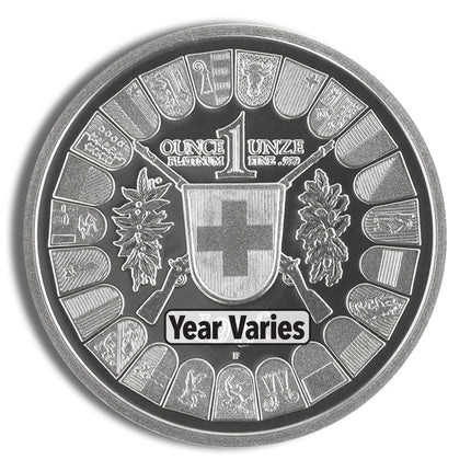 platinum shooting thaler 1 oz (year varies)