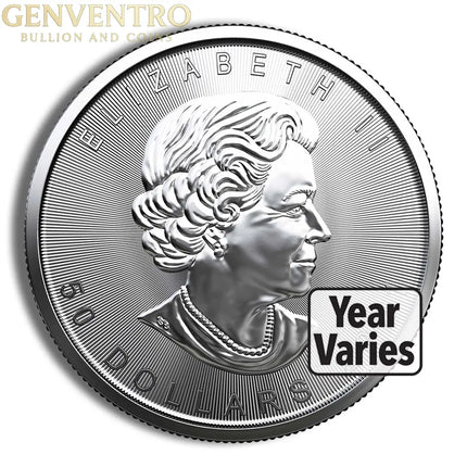 Platinum Maple Leaf - 1 oz (Year Varies) Genventro Bullion and Coins