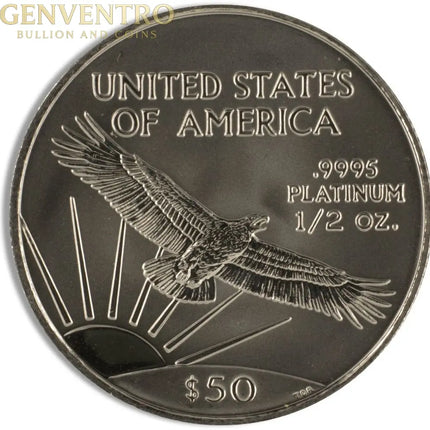 1/2 oz Platinum Eagle - BU (Date Varies) Genventro Bullion and Coins