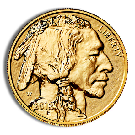 2013 w 1 oz reverse proof gold buffalo (w/box & coa)