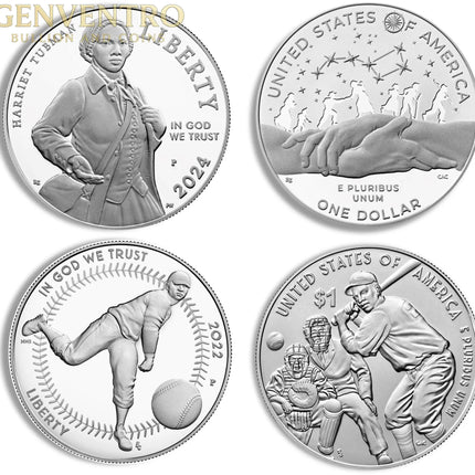 U.S. $1 Modern Silver Commemorative Coin - Cap/Slab Genventro Bullion and Coins