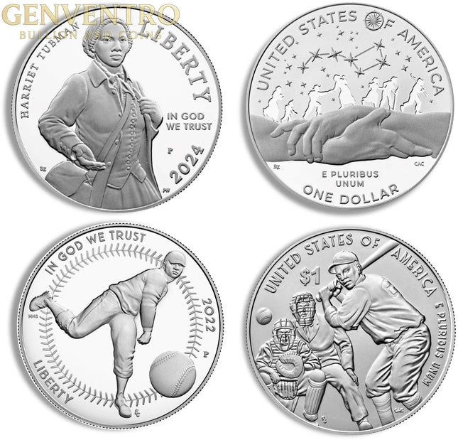 U.S. $1 Modern Silver Commemorative Coin - Cap/Slab Genventro Bullion and Coins