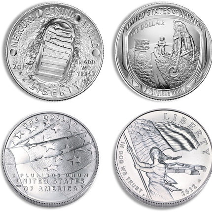 u.s. $1 modern silver commemorative coin cap/slab