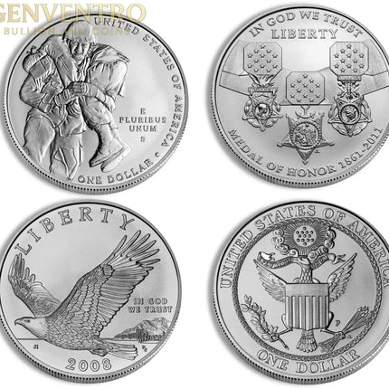 U.S. $1 Modern Silver Commemorative Coin - Cap/Slab Genventro Bullion and Coins