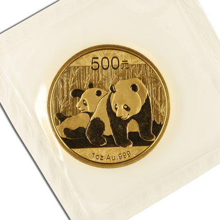 1 oz china gold panda bu sealed (year varies)