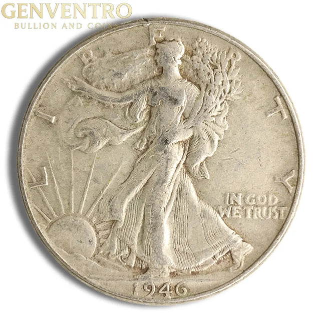 $1 FV 90% Silver Walking Liberty Half Dollars - XF Genventro Bullion and Coins