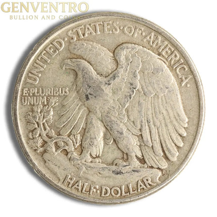 $1 FV 90% Silver Walking Liberty Half Dollars - XF Genventro Bullion and Coins