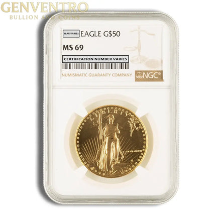 1986 1 oz Gold Eagle $50 NGC MS69 Genventro Bullion and Coins