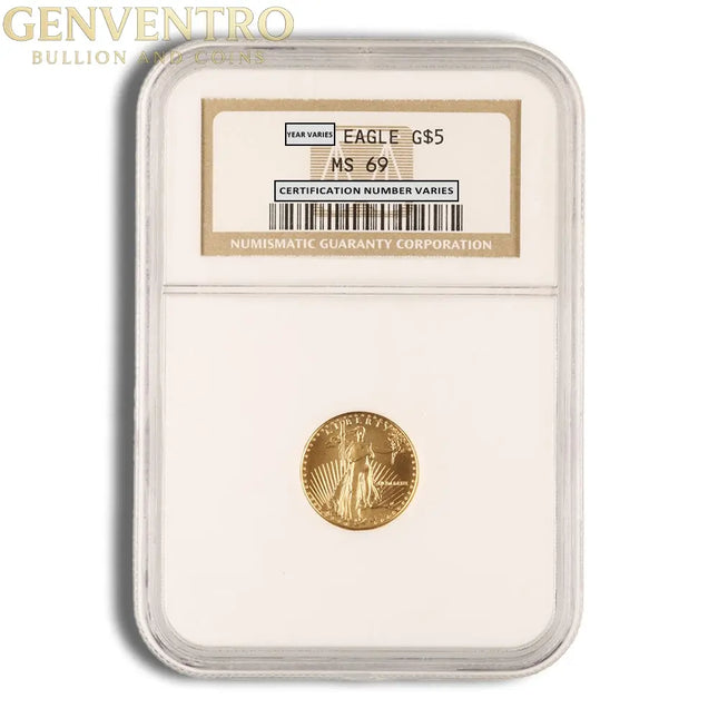 1989 1/10 oz Gold Eagle $5 NGC MS69 Genventro Bullion and Coins