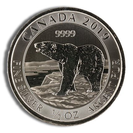 2019 1/2 oz canadian polar bear silver coin