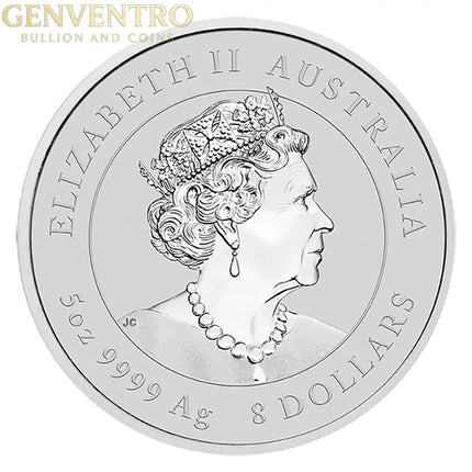 2021 5 oz Australia Silver Lunar Ox BU - Series III Genventro Bullion and Coins