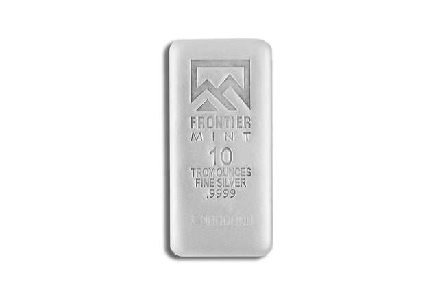 10 oz silver bar frontier mint (frosted)