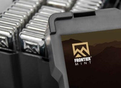 1 kilo silver bar frontier mint (frosted)