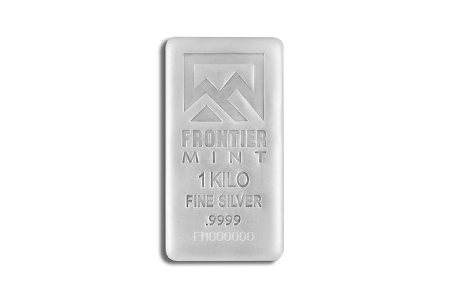 1 kilo silver bar frontier mint (frosted)