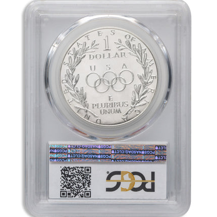 1988 d $1 olympic silver commem pcgs ms70