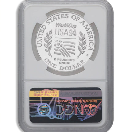 1994-S $1 World Cup Silver Commem - NGC PF70 Genventro Bullion and Coins