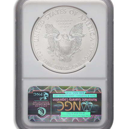 2011 w burnished silver eagle ngc ms70 er