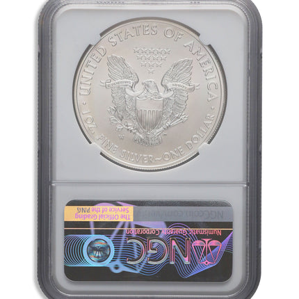 2014 w burnished silver eagle ngc ms70 er
