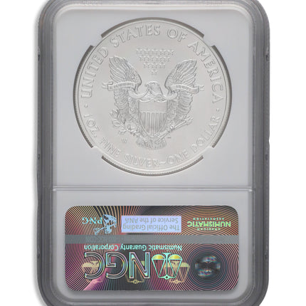 2015 w burnished silver eagle ngc ms70 er