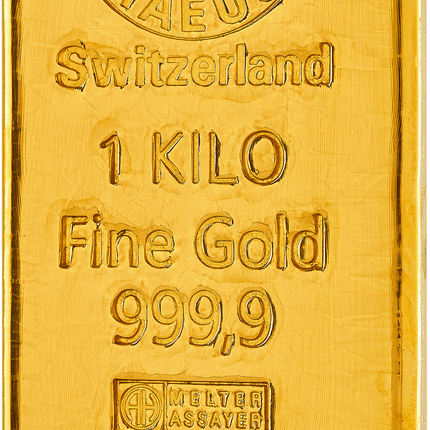 1 kilo gold bar argor heraeus (cast)
