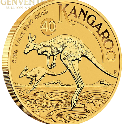 2026 1/4 oz Australian Kangaroo Gold Coin Genventro Bullion and Coins